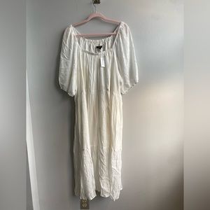NWT Banana Republic maxi white dress